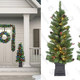 4-Foot Pre-Lit Porch Tree (Set of 2) | $50 | Bed Bath & Beyond
6 Piece Pre-Lit Whimsy Greenery Set | $70 | Bed Bath & Beyond